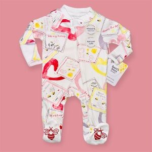New Burts bees Baby Footie